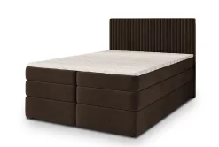 Masseno Lit Boxspring FELBIO 160X200 CM KRONOS 06, Marron, Lit avec matelas et rangement* Ensemble Sommier Et Matelas