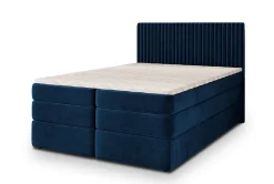 Lit Boxspring FELBIO 160X200 CM KRONOS 09, Bleu, Lit avec matelas et rangement>Masseno New