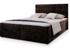 Lit Boxspring GLOS 140X200 CM KRONOS 06, Marron, Lit avec matelas et rangement>Masseno Online