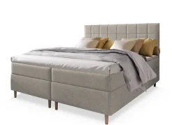 Lit Boxspring IBIZA 140X200 CM INARI 22, Beige, Lit avec matelas et rangement>Masseno Hot