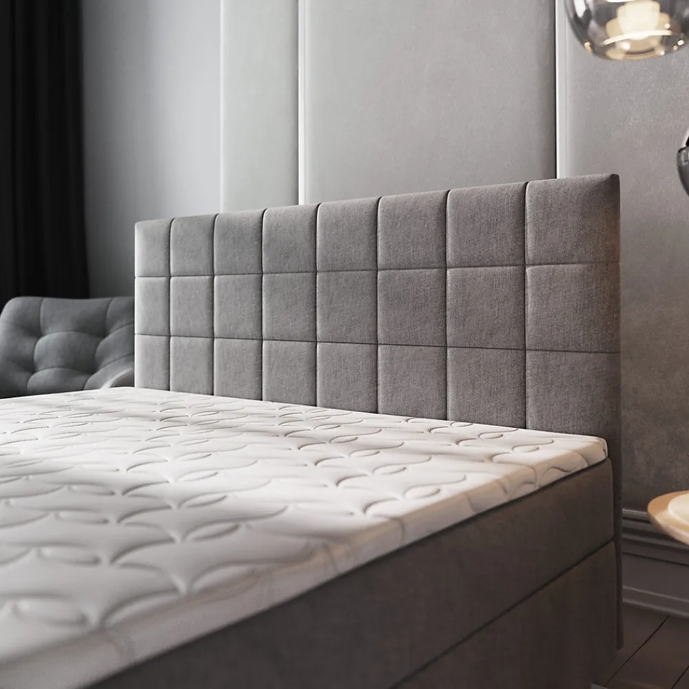 Lit Boxspring IBIZA 140X200 CM INARI 22, Beige, Lit avec matelas et rangement>Masseno Hot