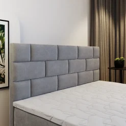 Lit Boxspring KERLO 160x200 CM INARI 100, Noir, Lit avec matelas et rangement><noscript><img width=