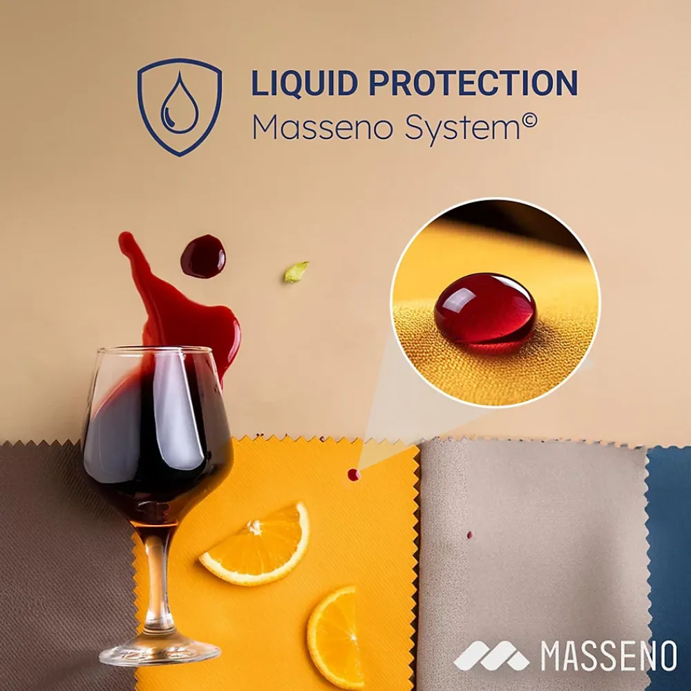 Masseno Lit Boxspring LAGO 140X200 CM SAWANA 16, Marron, Lit avec matelas et rangement* Ensemble Sommier Et Matelas