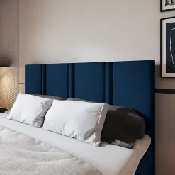 Lit Boxspring LARIO 160X200 CM KRONOS 09, Bleu, Lit avec matelas et rangement><noscript><img width=