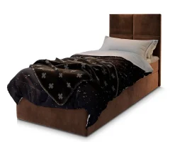 Lit Boxspring LENA 80 80X200 CM KRONOS 06, Marron, Lit avec matelas et rangement>Masseno New