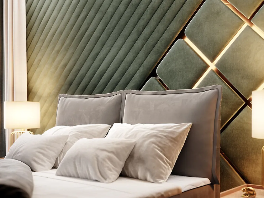 Lit Boxspring LENTE 180X200 CM MONOLITH 85, Gris, Lit avec matelas et rangement>Masseno Best