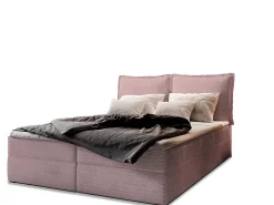 Lit Boxspring LENTE 180X200 CM LINCOLN 61, Rose, Lit avec matelas et rangement>Masseno Best