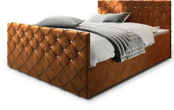 Lit Boxspring MANDI 180X200 CM MAGIC VELVET 2213, Cuivre, Lit avec matelas et rangement>Masseno Clearance
