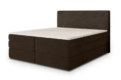 Lit Boxspring MATERN 180X200 CM POSO 06 + KRONOS 06, Marron, Lit avec matelas et rangement>Masseno Discount