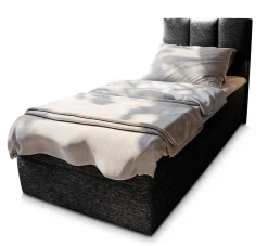 Lit Boxspring MERIL 80 80X200 CM SAWANA 14, Noir, Lit avec matelas et rangement>Masseno