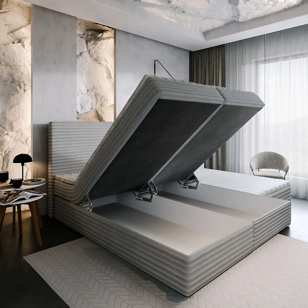 Lit Boxspring MILARA 140X200 CM TILIA 52, Cuivre, Lit avec matelas et rangement>Masseno Outlet