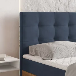 Lit Boxspring MOLVEN 180X200 CM SORO 76, Bleu, Lit avec matelas et rangement><noscript><img width=