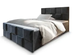 Lit Boxspring MONA 180X200 CM PAROS 06, Gris, Lit avec matelas et rangement>Masseno New