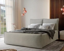Lit Boxspring MONTA 180X200 CM LINCOLN 03, Crème, Lit avec matelas et rangement>Masseno Sale
