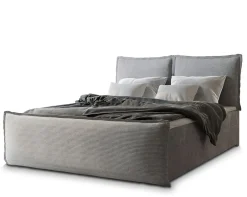 Lit Boxspring MONTA 140X200 CM LINCOLN 86, Gris clair, Lit avec matelas et rangement>Masseno Sale
