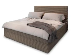 Lit Boxspring PISA 180X200 CM TILIA 17, Café, Lit avec matelas et rangement>Masseno Online