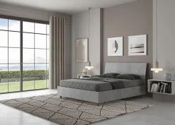 Lit béton Demas avec sommier à lattes 140x190>Ityhome New
