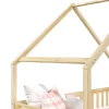 Idimex Lit cabane asymétrique ALVA avec tiroirs, 90 x 190 cm en pin massif finition naturelle*Enfant Lit Enfant