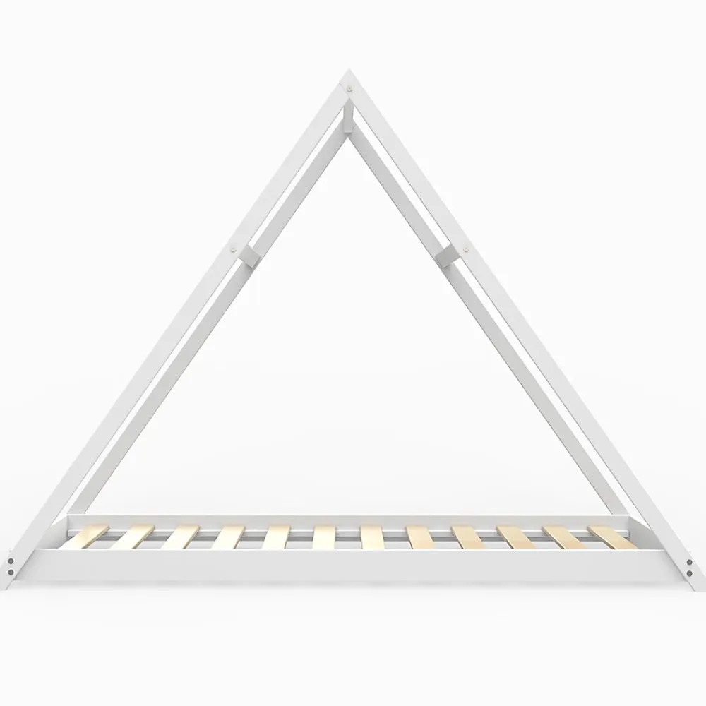 Weber Industries Lit cabane APACHE 90x190 + 1 sommier / Blanc*Enfant Lit Enfant