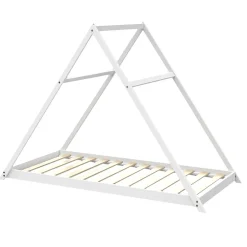 Weber Industries Lit cabane APACHE 90x190 + 1 sommier / Blanc*Enfant Lit Enfant