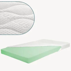 [En.Casa] Lit cabane double Aarghonmaa avec matelas 90 x 200 cm blanc en.casa* Lit Double