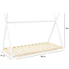 Bb Loisir Lit cabane enfant 90x190cm bois massif SOLI Blanc inclus sommier*Enfant Lit Enfant