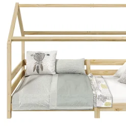 Lit cabane FINA 90 x 190 cm, en pin massif naturel><noscript><img width=