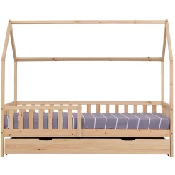 Happy Garden Lit cabane gigogne pour enfant 190x90cm en bois MARCEAU -*Enfant Lit Enfant