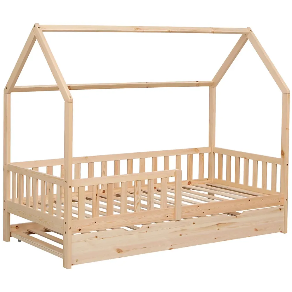 Happy Garden Lit cabane gigogne pour enfant 190x90cm en bois MARCEAU -*Enfant Lit Enfant