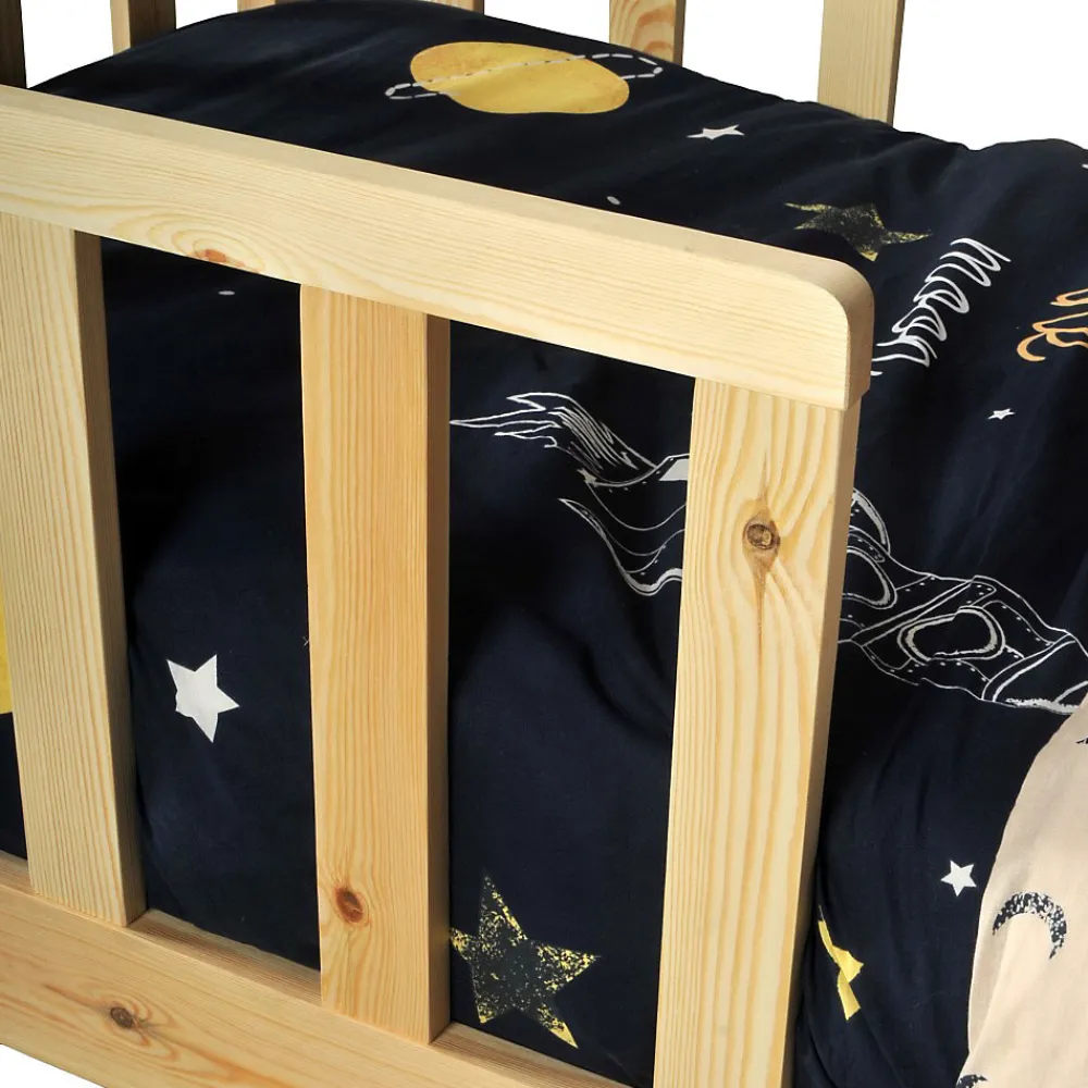 Lit cabane Kiwi 70x140 avec sommier et matelas /Naturel>Weber Industries New