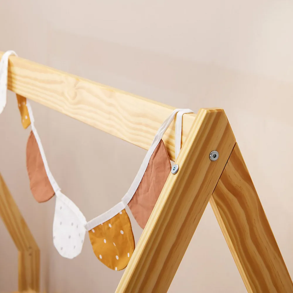 Lit cabane LUSIA 80 x 160 cm, en pin massif naturel>Idimex Outlet