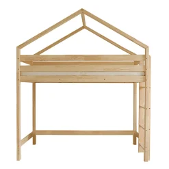 Lit cabane mi-hauteur 90x200 sommier inclus Candice Bois>Petits-Meubles Clearance