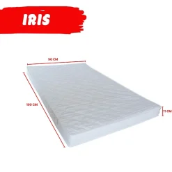Weber Industries Lit cabane MIKA 90x190 + sommier + matelas IRIS / Blanc*Enfant Lit Enfant