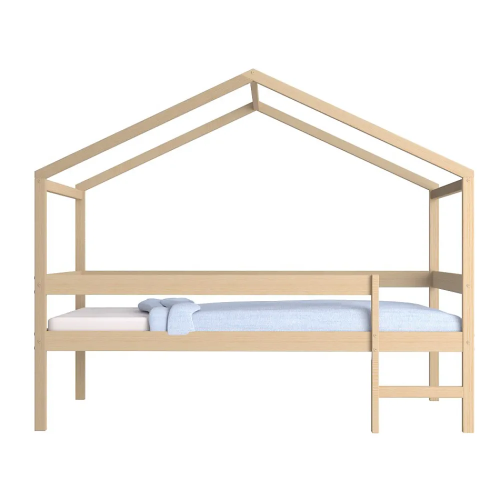 Lit cabane MIKA 90x190 + sommier / Naturel>Weber Industries Best
