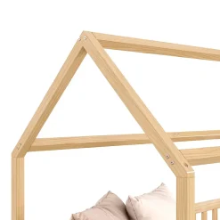 Idimex Lit cabane NINA 90 x 190 cm, en pin massif finition naturelle*Enfant Lit Enfant