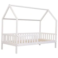 Lit cabane pour enfant 190x90cm blanc MARCEAU ->Happy Garden Best