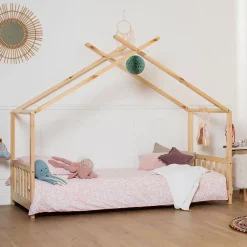 Happy Garden Lit cabane pour enfant 190x90cm en bois GASPARD -*Enfant Lit Enfant