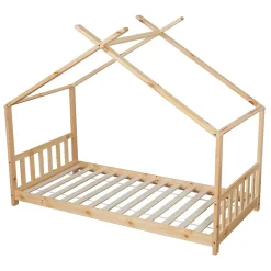 Happy Garden Lit cabane pour enfant 190x90cm en bois GASPARD -*Enfant Lit Enfant