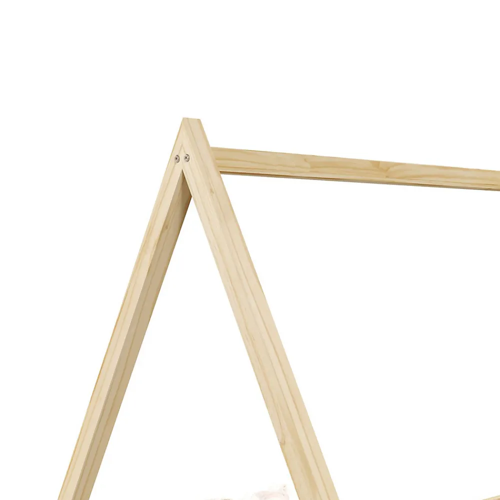 Lit cabane SILA 90 x 200 cm, en pin massif naturel>Idimex