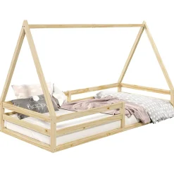 Idimex Lit cabane SILA 90 x 190 cm, en pin massif naturel*Enfant Lit Enfant