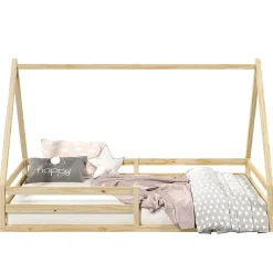 Idimex Lit cabane SILA 90 x 190 cm, en pin massif naturel*Enfant Lit Enfant