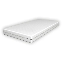 Lit cabane Sisimiut avec matelas 70 x 140 cm blanc en.casa><noscript><img width=