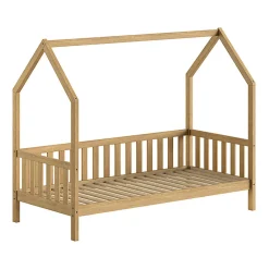 Lit cabane 90x200 sommier inclus Vipack Dallas Bois>Petits-Meubles Outlet