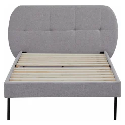 Lit capitonné Porvoo 90 x 200 cm gris en.casa><noscript><img width=