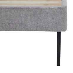 Lit capitonné Porvoo 90 x 200 cm gris en.casa><noscript><img width=