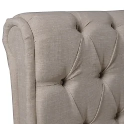 Lit CHELSEA 140x190 + 4 tiroirs + sommier / Beige><noscript><img width=