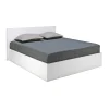 Bb Loisir Lit coffre 2 places 140x190cm Blanc avec sommier MARO* Lit Coffre