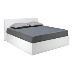 Bb Loisir Lit coffre 2 places 140x190cm Blanc avec sommier MARO* Lit Coffre