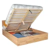 Bb Loisir Lit coffre 2 places 160x200cm Hêtre massif huilé avec sommier MALI* Lit Coffre