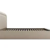 Vente-unique Lit coffre 140 x 190 cm - Tissu chiné - Beige - FIREZA II* Lit Coffre